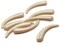 8 53mm Vintage Ivory Colored Pointy Tooth Beads Or Plastic Claw Beads